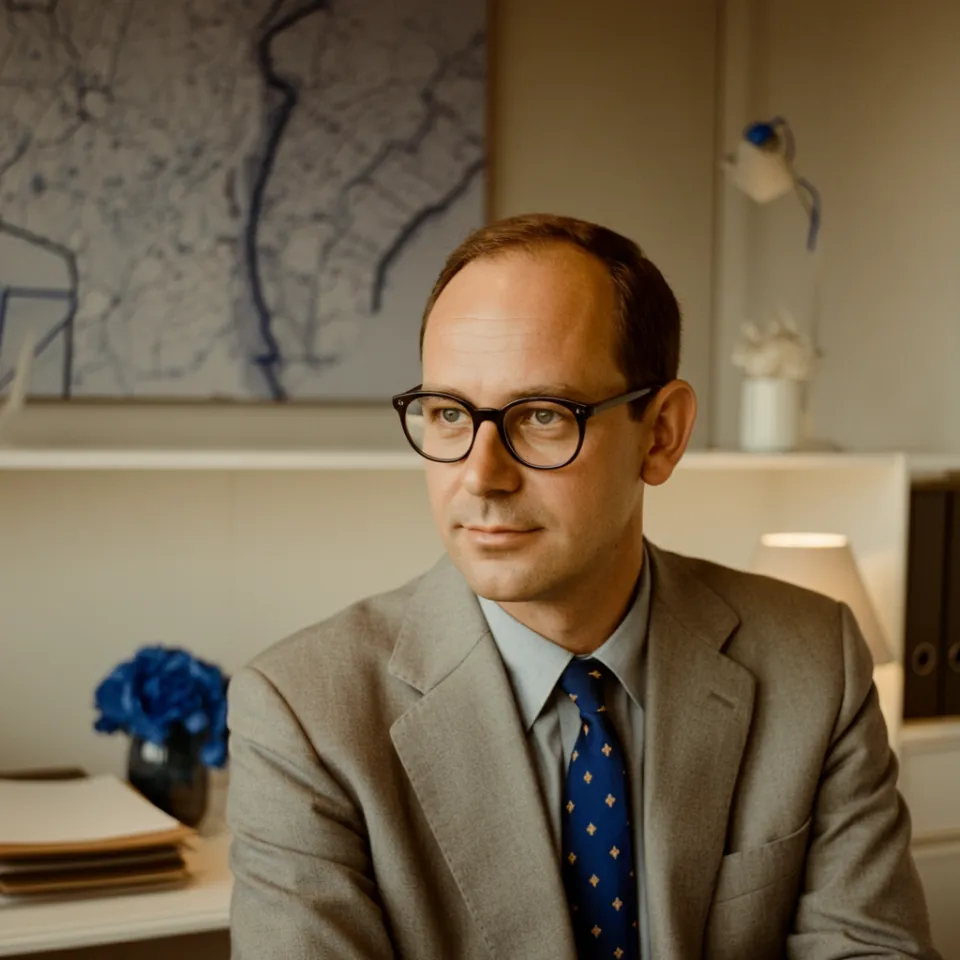 Homem de negócios em ambiente de restaurante