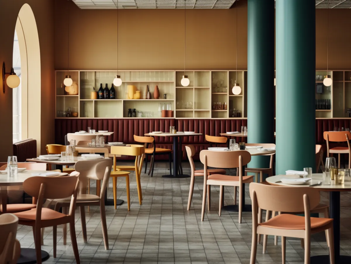 Mesa reservada num restaurante elegante